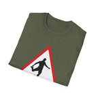 Men at Work Roadside Sign T-Shirt — British Humour T-Shirt