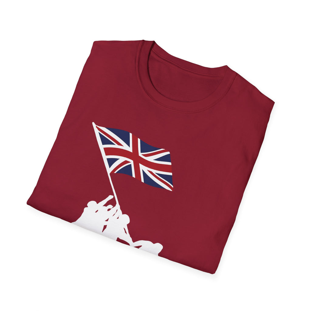 Raising Our Colours T-Shirt (no slogan) — British Flag Patriotic Tee