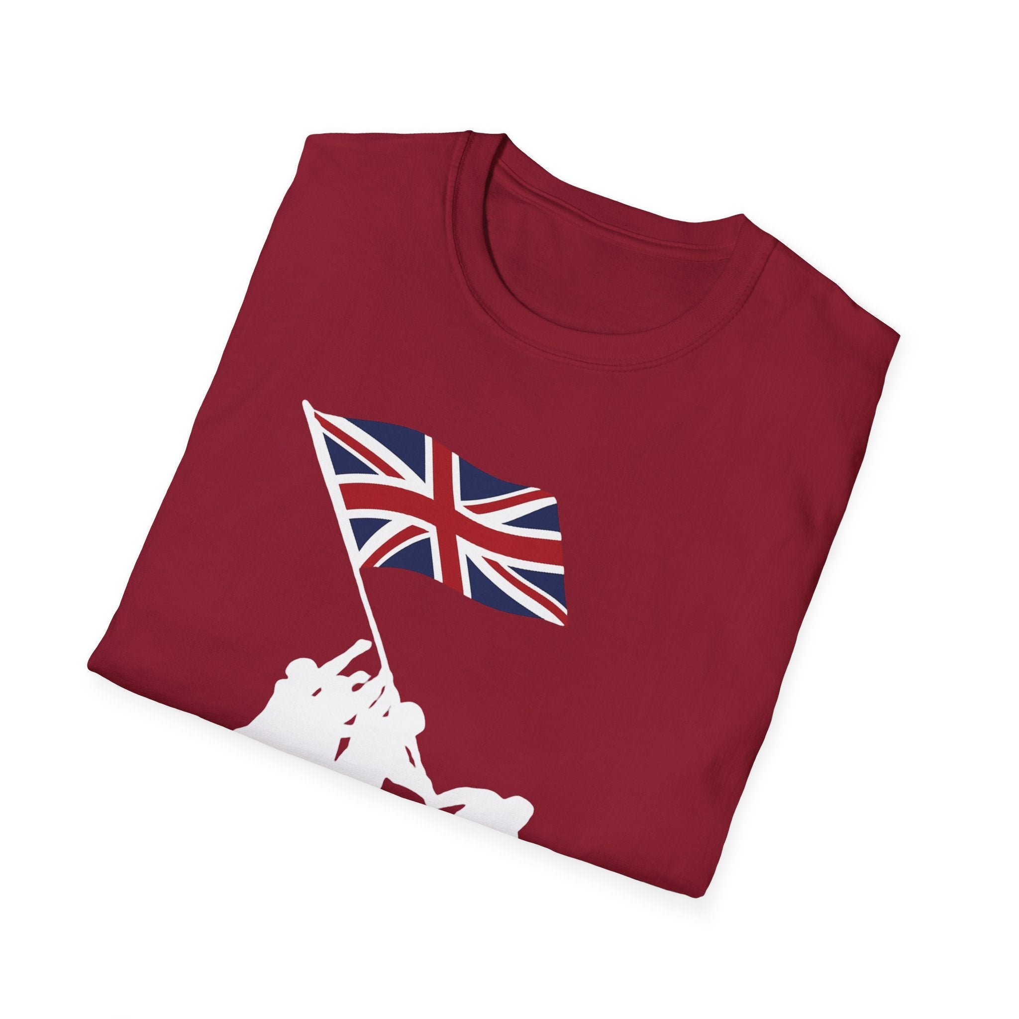 Raising Our Colours T-Shirt (no slogan) — British Flag Patriotic Tee