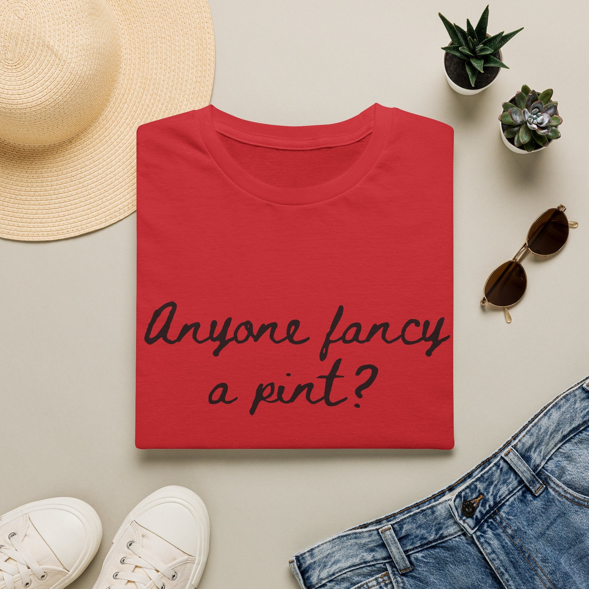 Anyone Fancy a Pint? T‑Shirt – Casual Pub Quote Tee