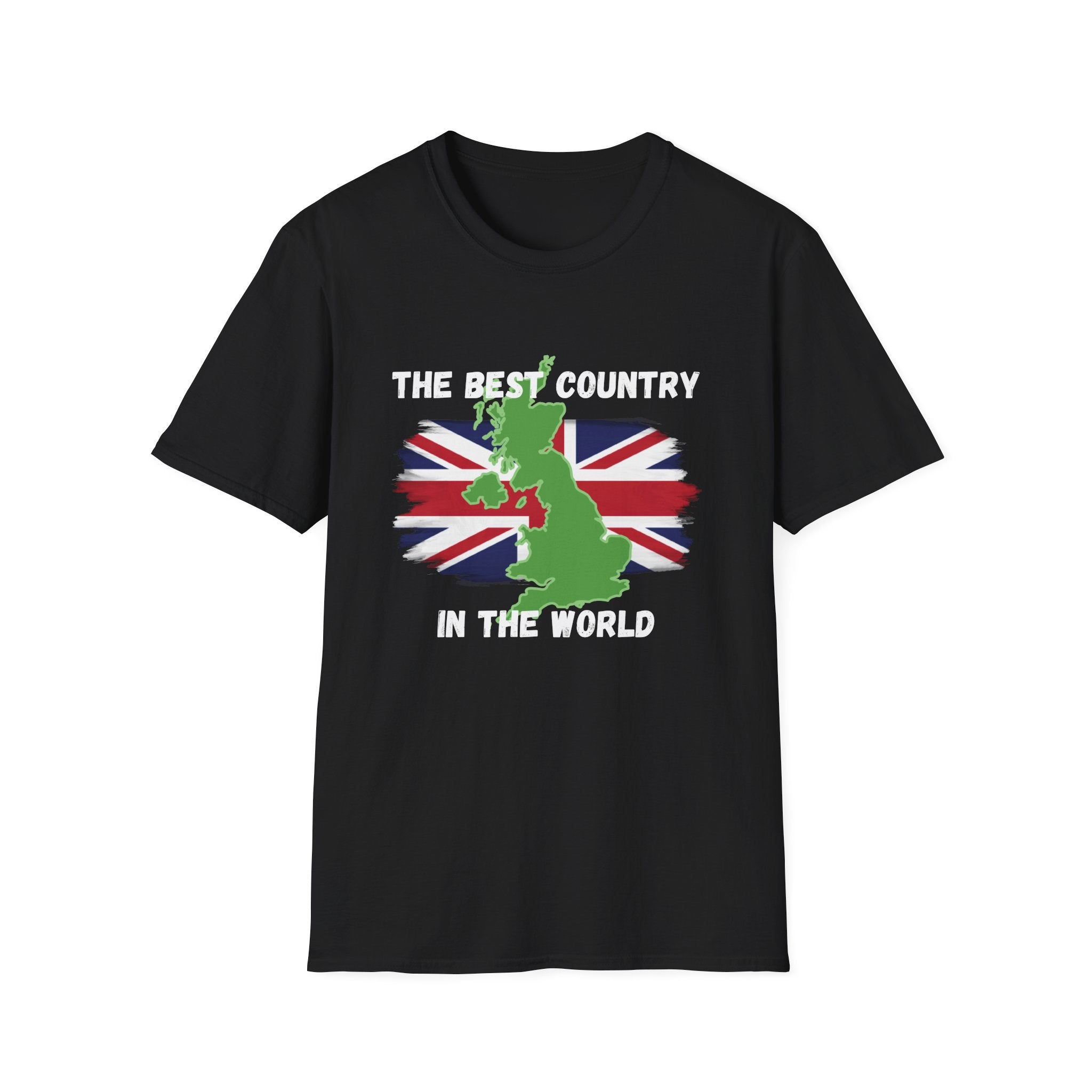 British Patriot T-Shirt — “The Best Country in the World” Union Jack Map