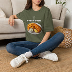 Fish & Chips "My face is up here" British Humour T-Shirt - Our Colours