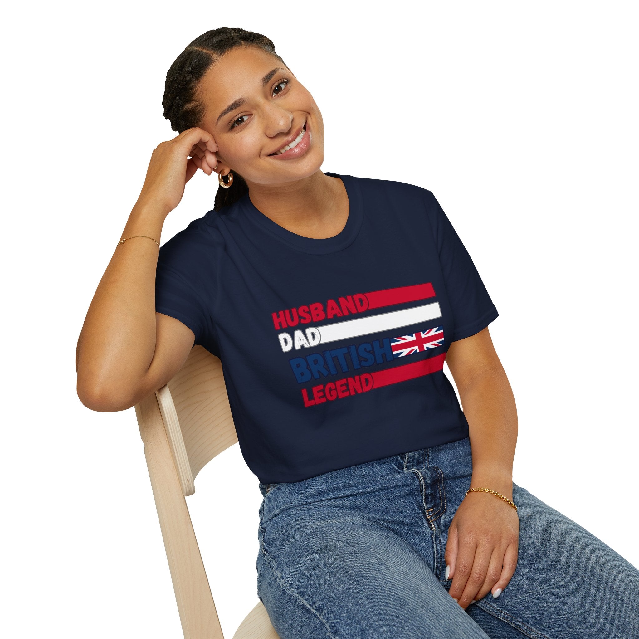 British Legend T-Shirt — 'Husband Dad British Legend' Graphic Tee