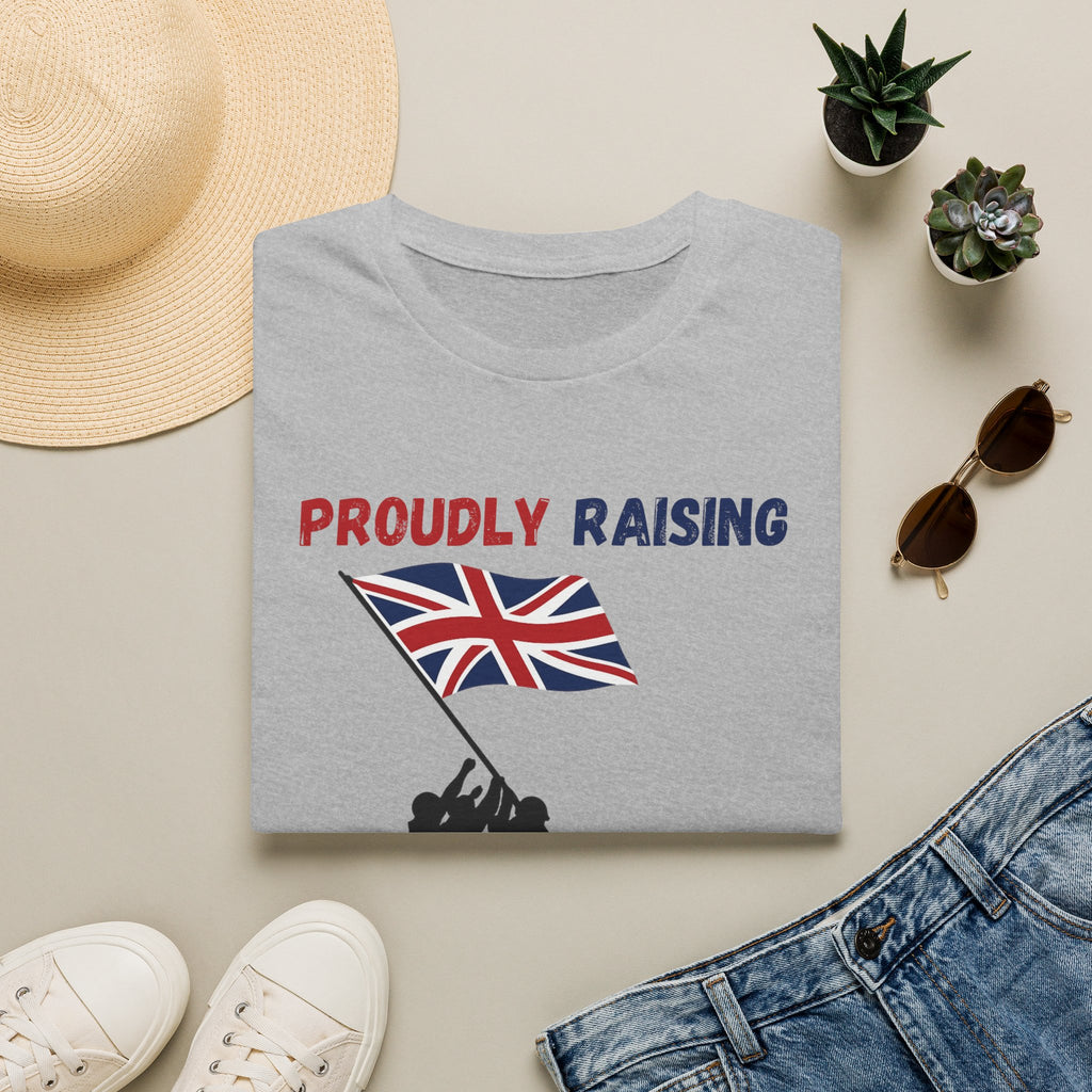 Proudly Raising Our Colours T-Shirt (original) — British Flag Patriotic Tee