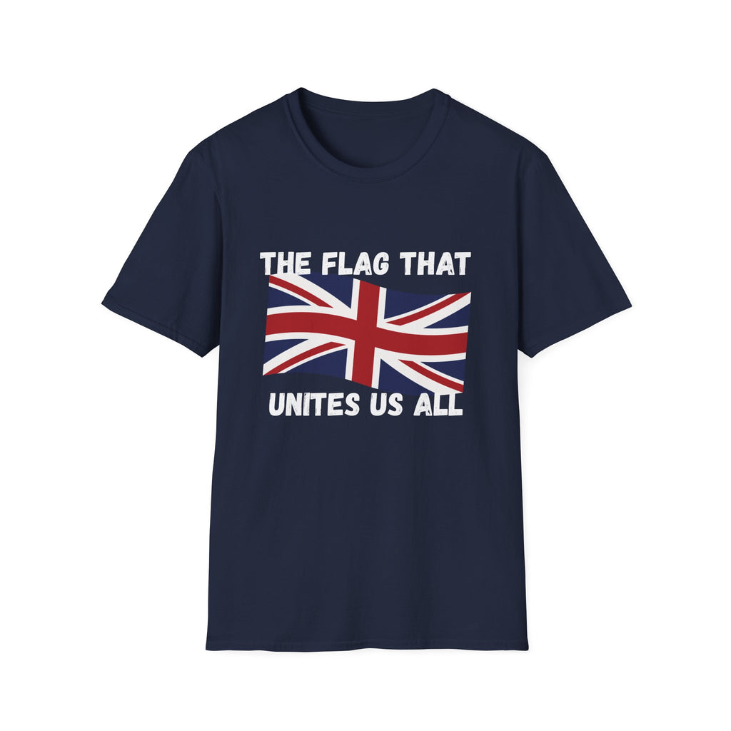 Union Jack T-Shirt — "The Flag That Unites Us All" British Patriotic Tee