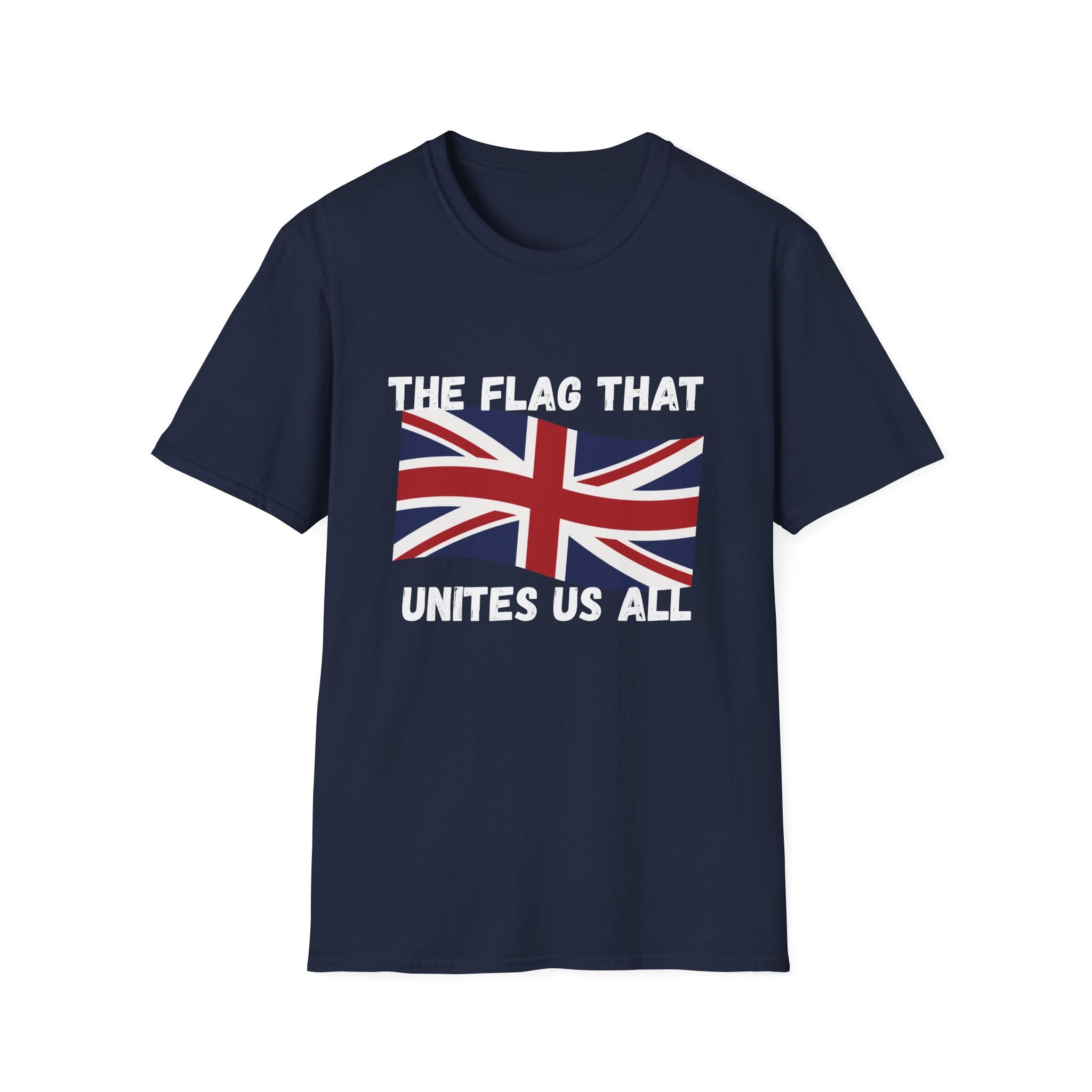 Union Jack T-Shirt — "The Flag That Unites Us All" British Patriotic Tee