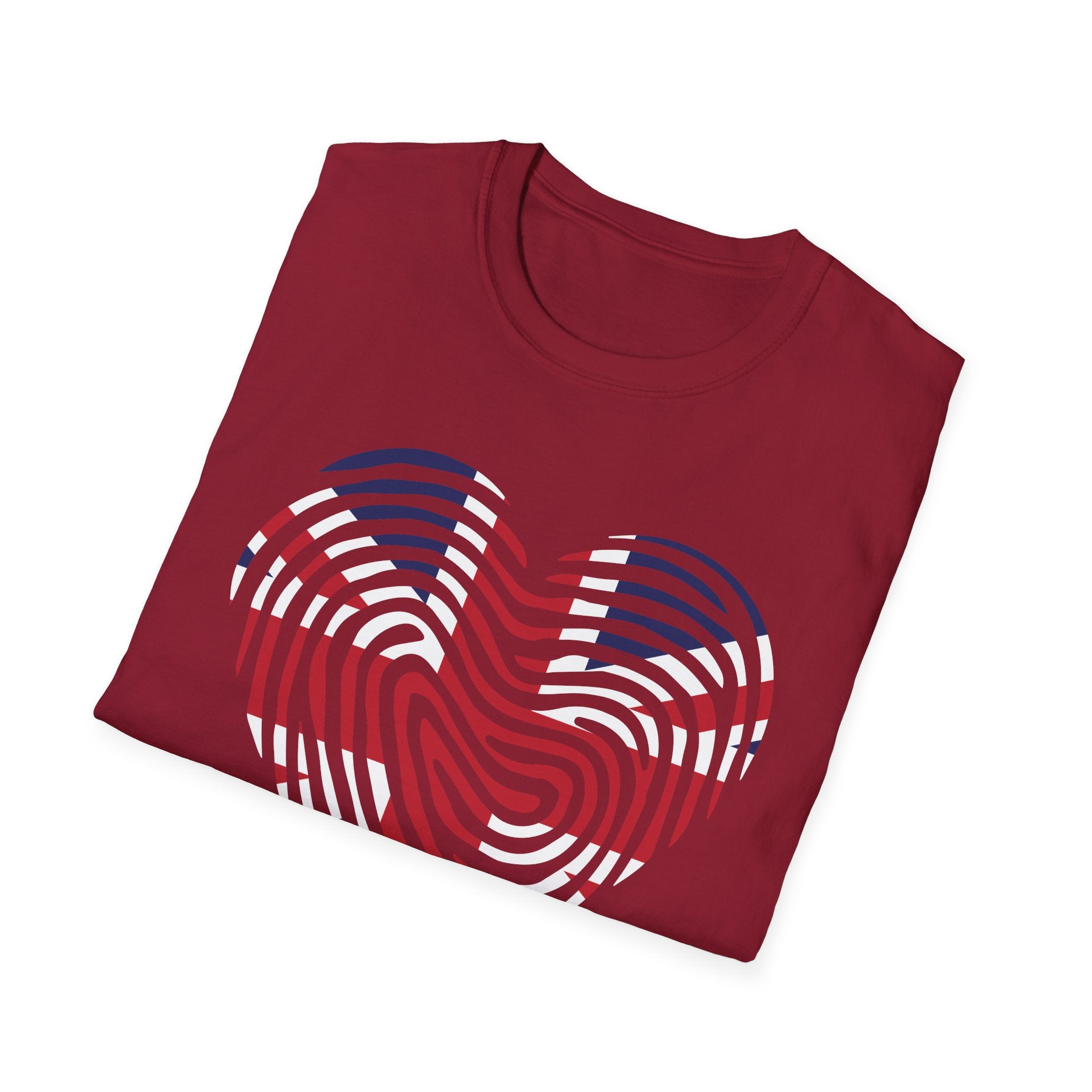 Union Jack Heart Fingerprint T-Shirt — British Patriot Tee