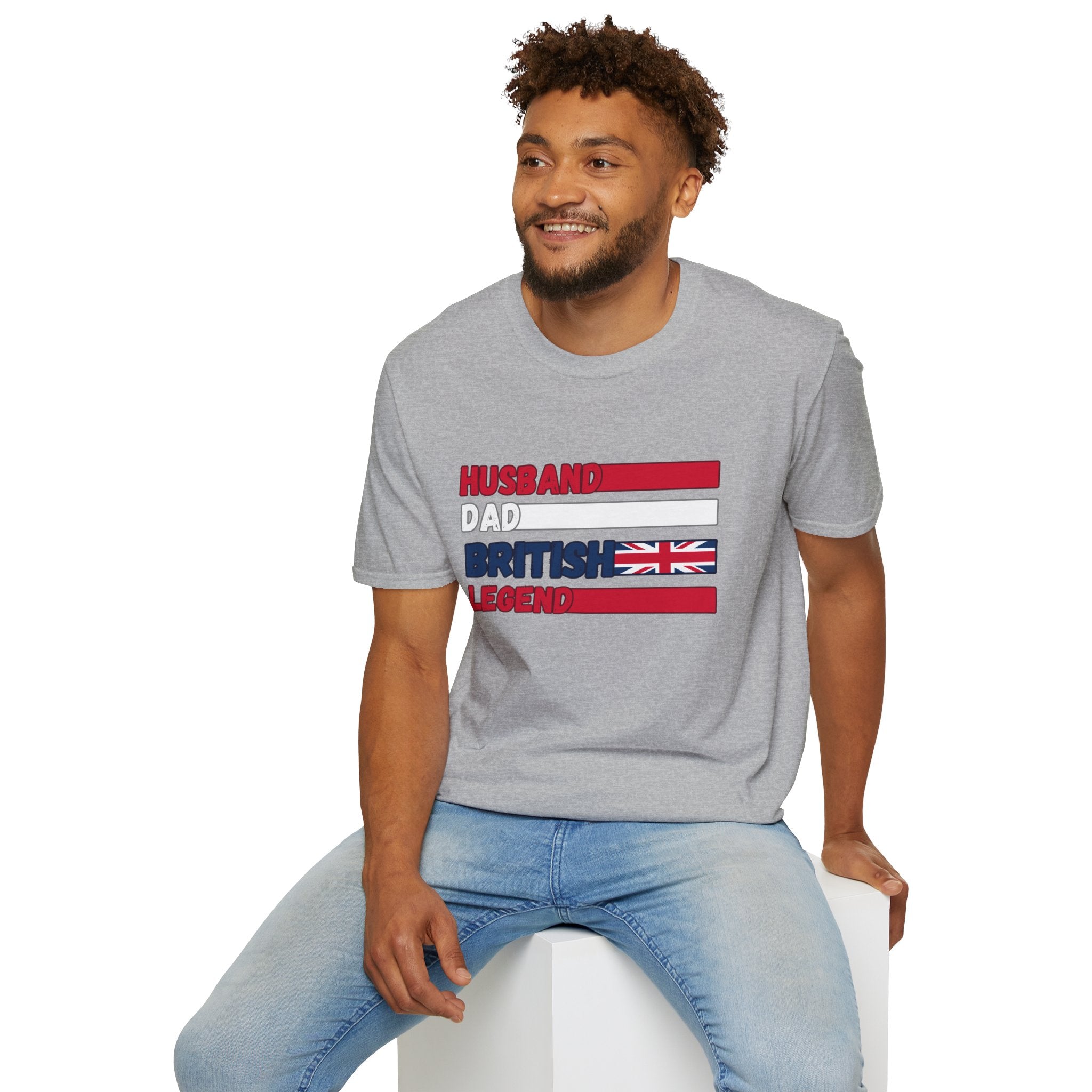 British Legend T-Shirt — 'Husband Dad British Legend' Graphic Tee