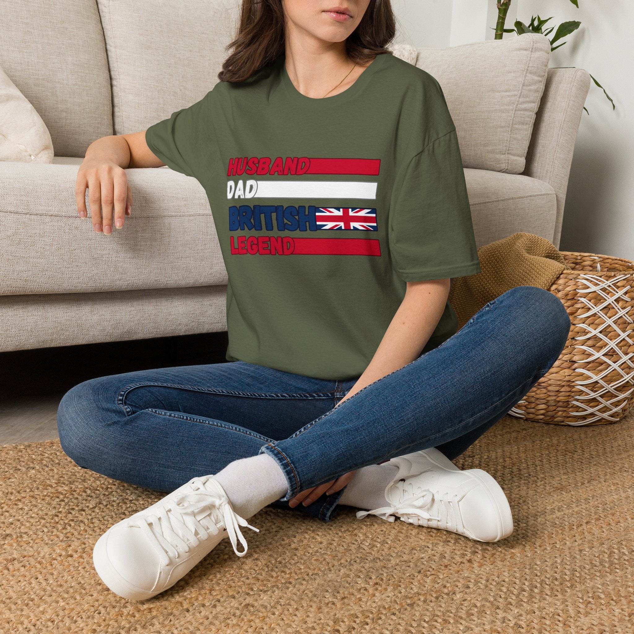 British Legend T-Shirt — 'Husband Dad British Legend' Graphic Tee