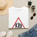 Men at Work Triangle Sign T-Shirt — Funny Beer Drinking Crew Tee - Our Colours