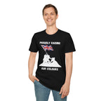 Proudly Raising Our Colours T-Shirt (smaller design) — British Flag Patriotic Tee