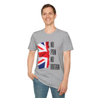T-Shirt — "No Pain No Britain" Union Jack Graphic