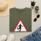 Men at Work Roadside Sign T-Shirt — British Humour T-Shirt - Our Colours