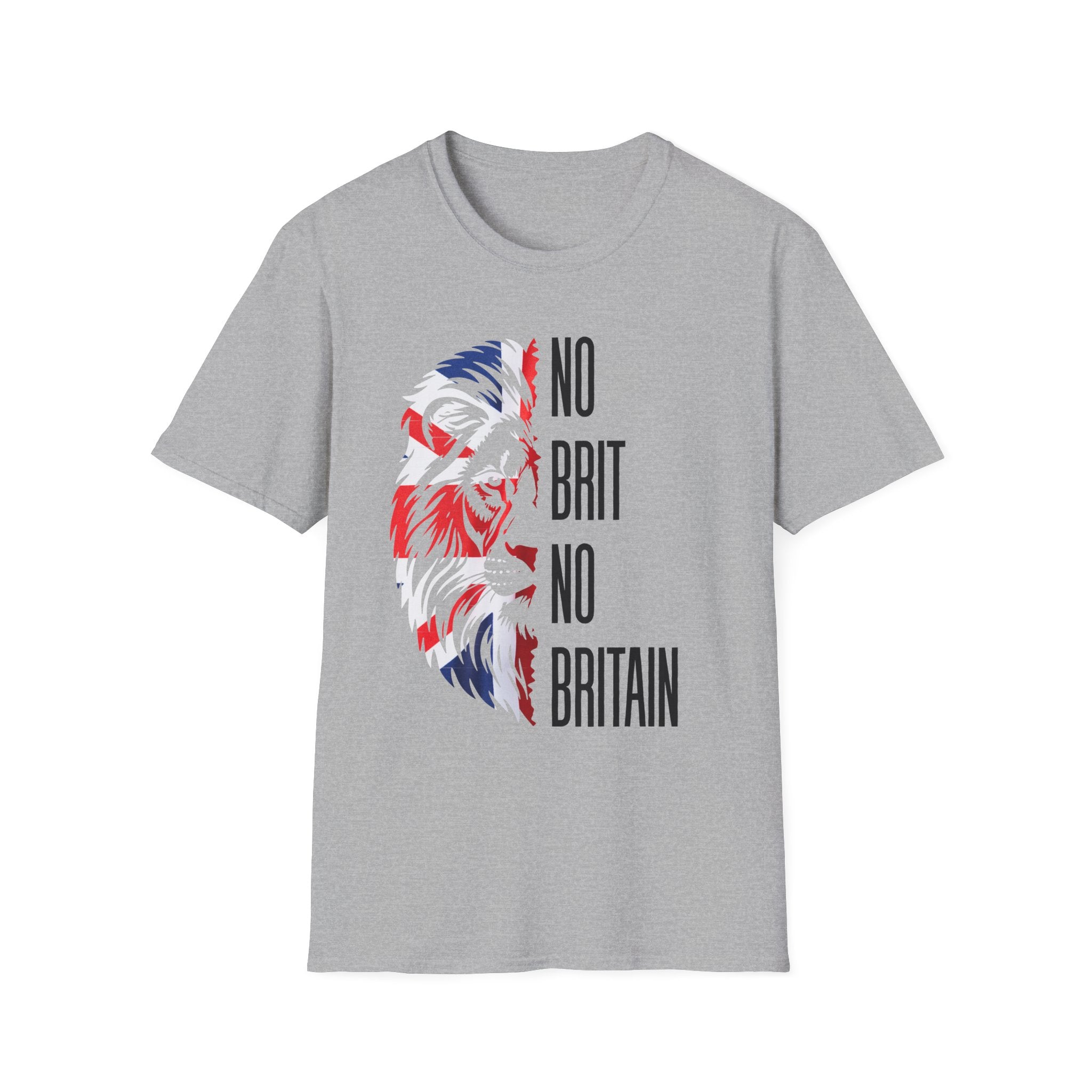 "No Brit No Britain" Patriotic Lion Graphic