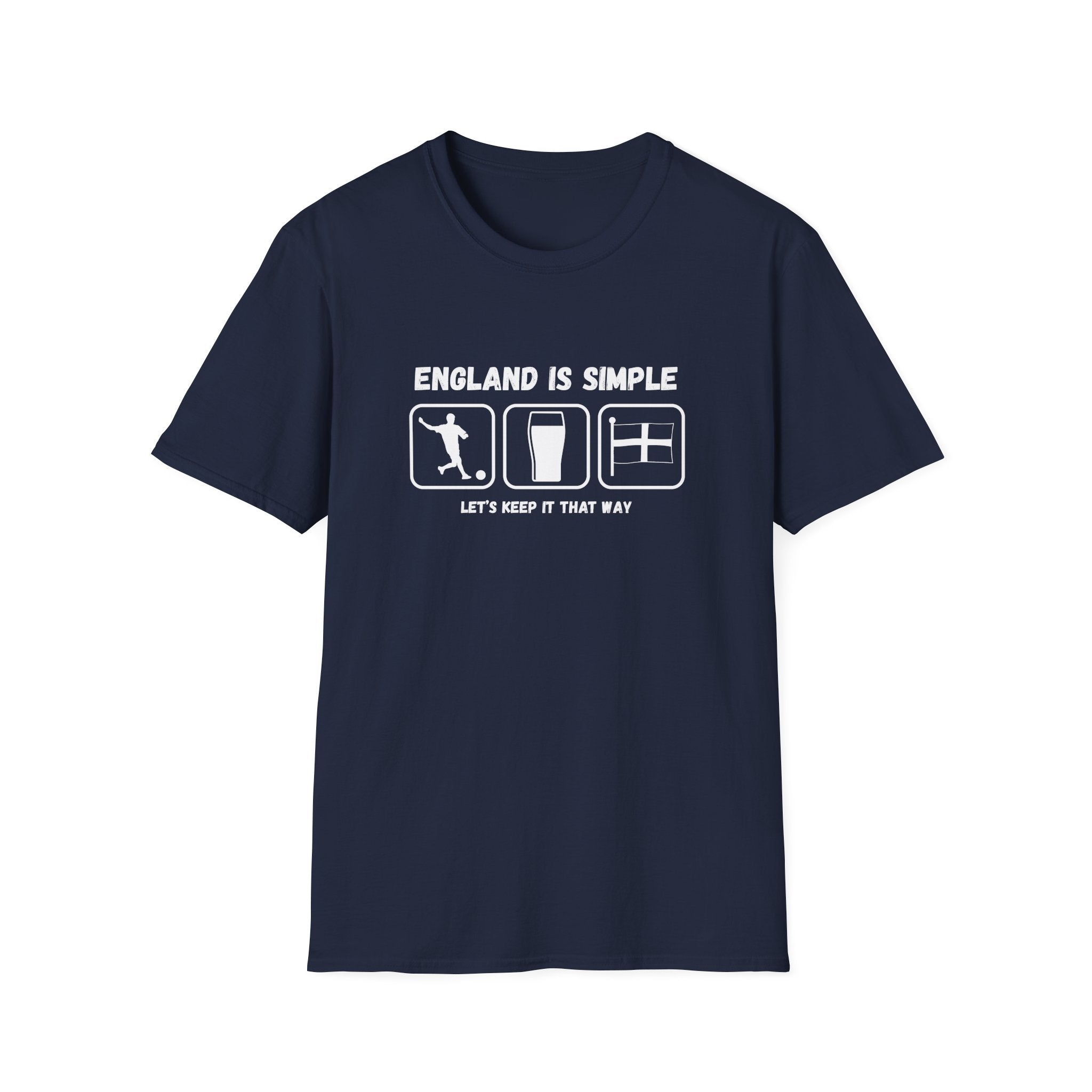 England Is Simple T-Shirt — Football, Pint & Flag Tee (Let’s Keep It That Way)
