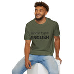 Blood Type: ENGLISH T-Shirt