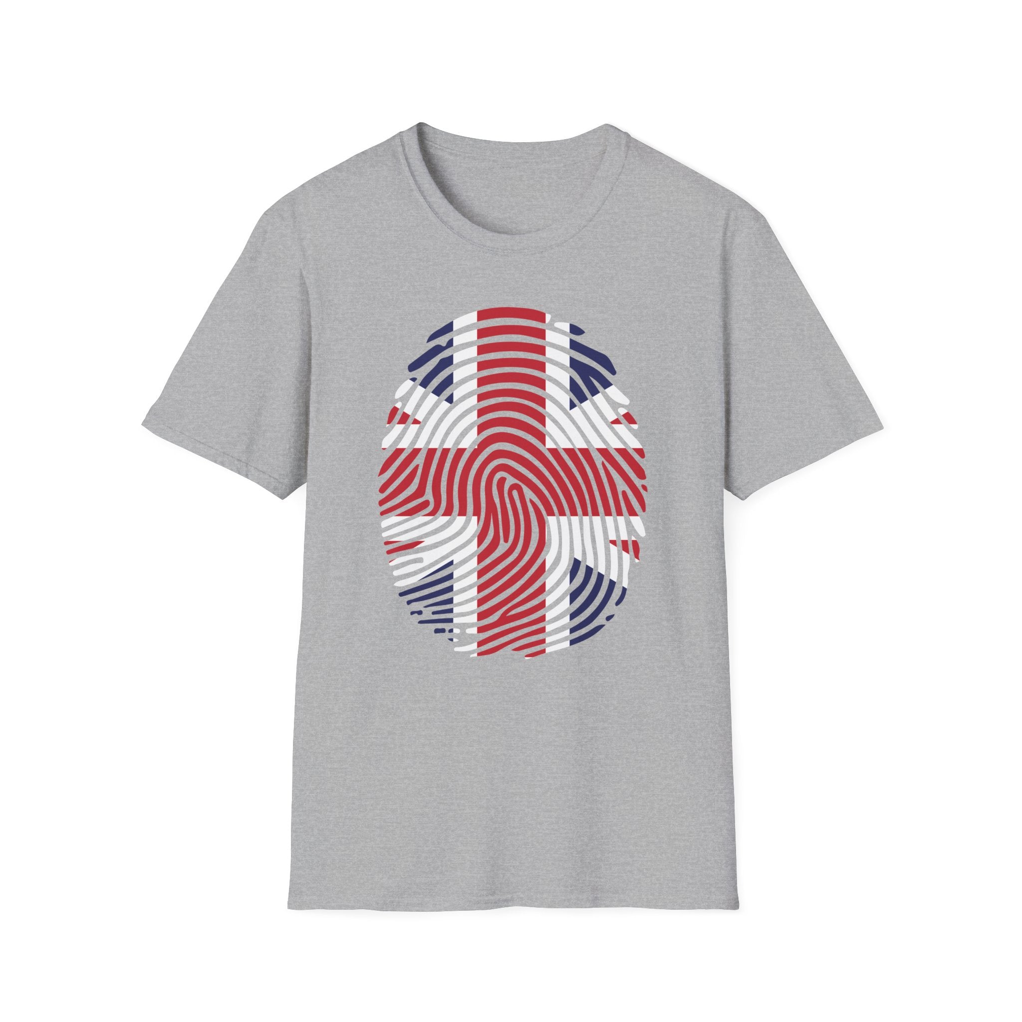 Union Jack Fingerprint British T-Shirt — Patriotic UK Pride Tee