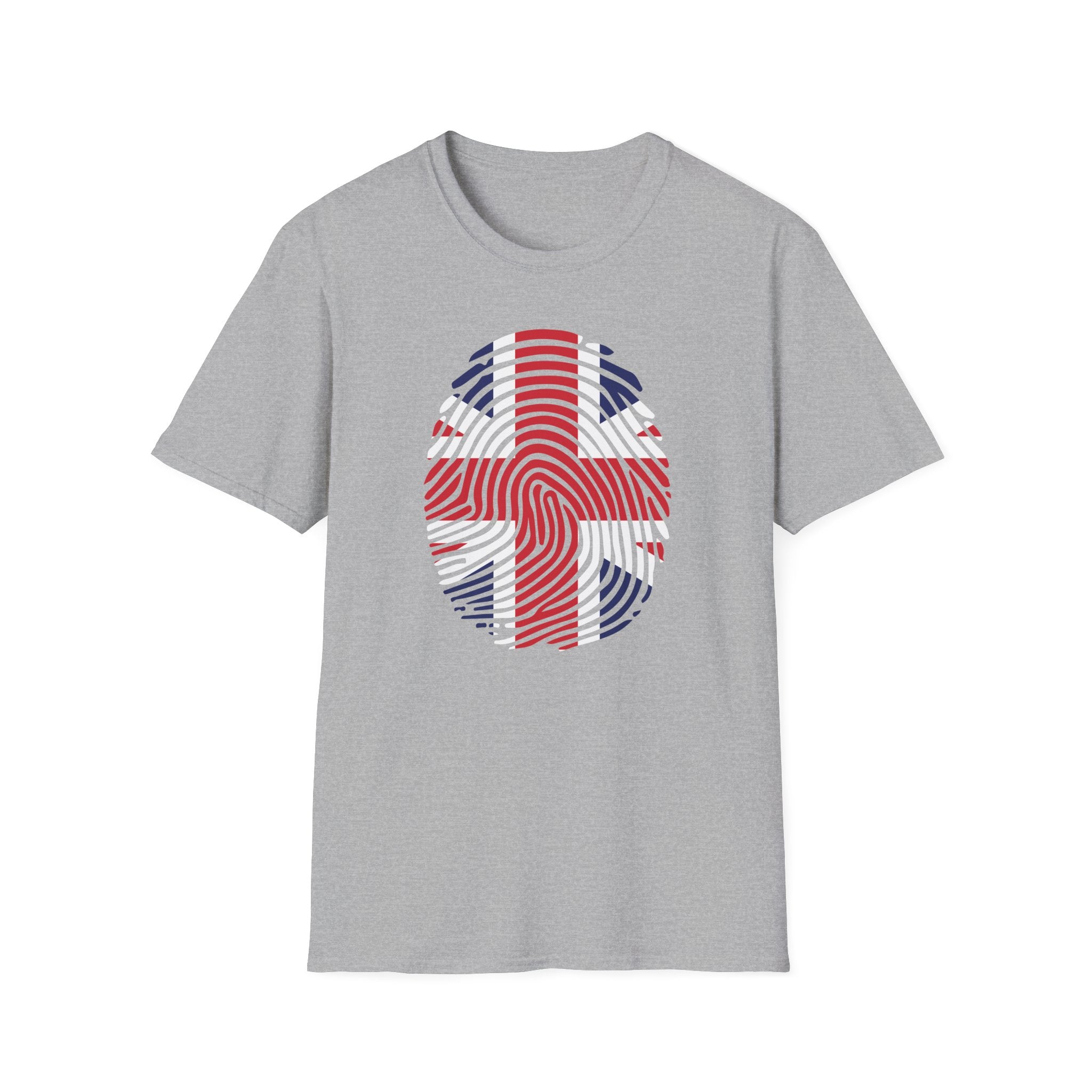 Union Jack Fingerprint British T-Shirt — Patriotic UK Pride Tee