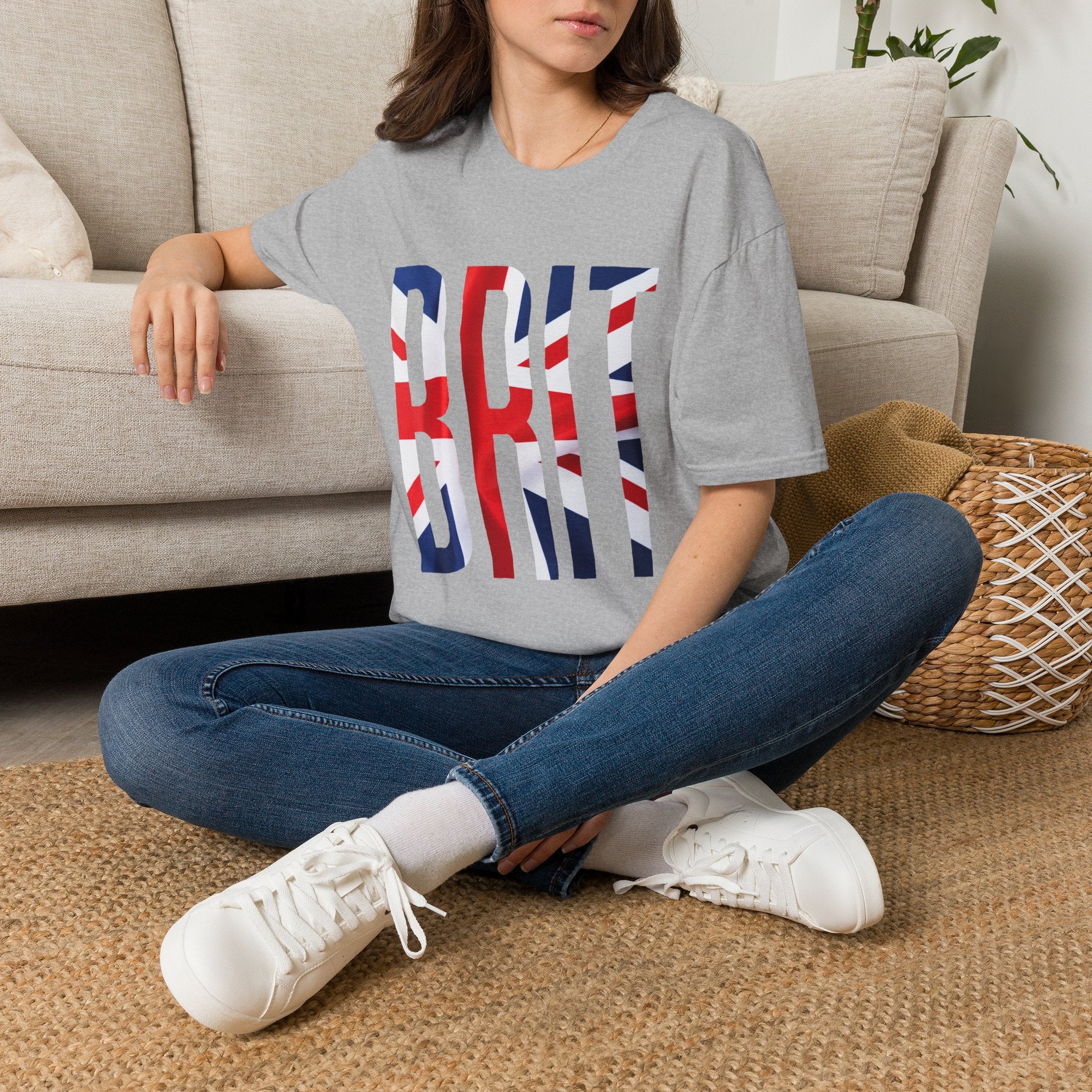 Brit Flag T-Shirt — Bold 'BRIT' Union Jack Graphic Tee
