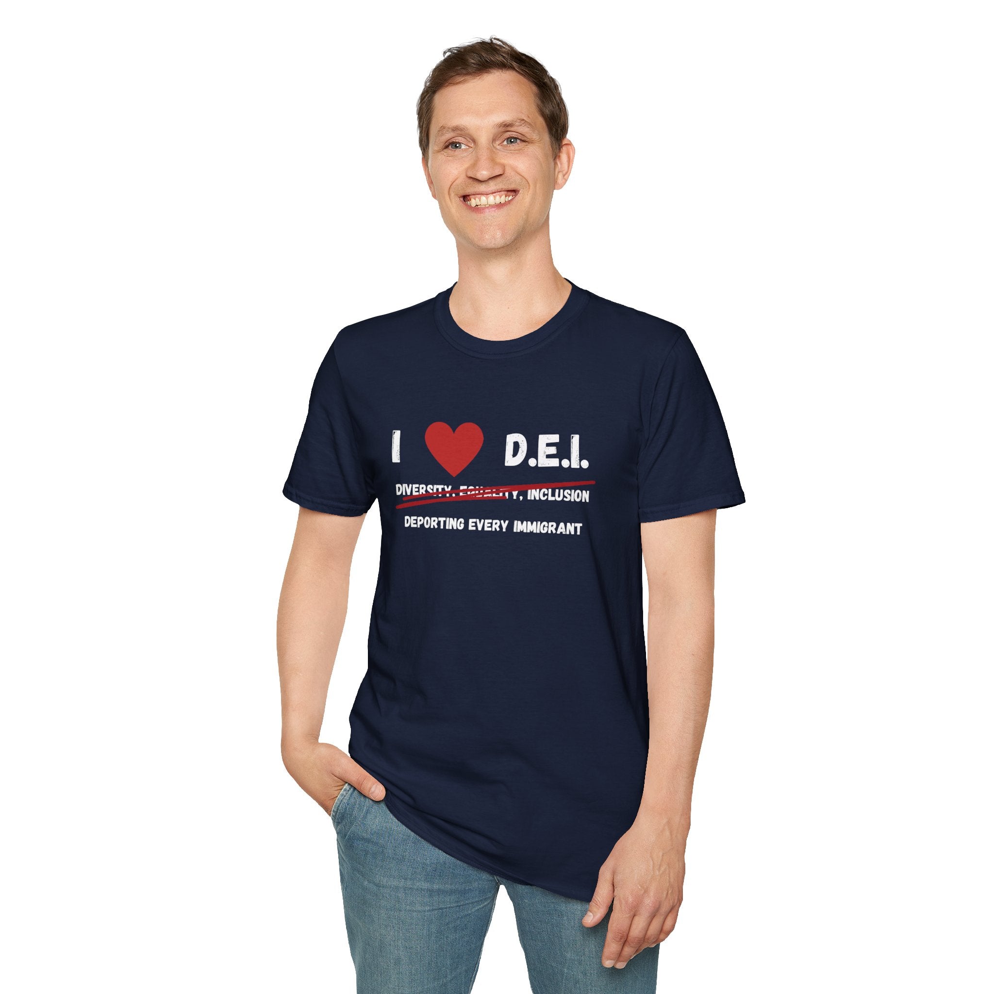 “I Love DEI” — Controversial Political T-Shirt