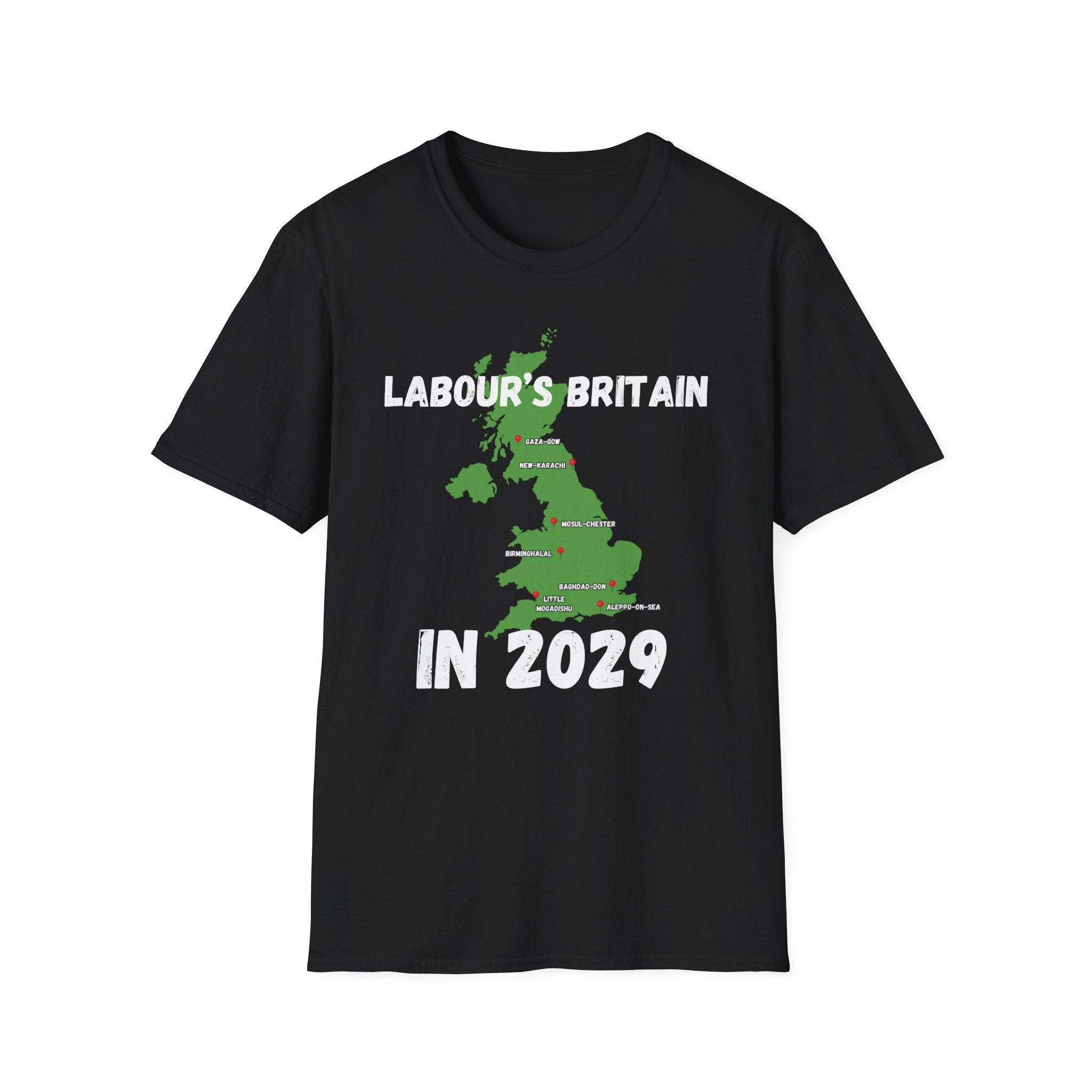 Political T-Shirt — "Labour's Britain in 2029" UK Map Parody