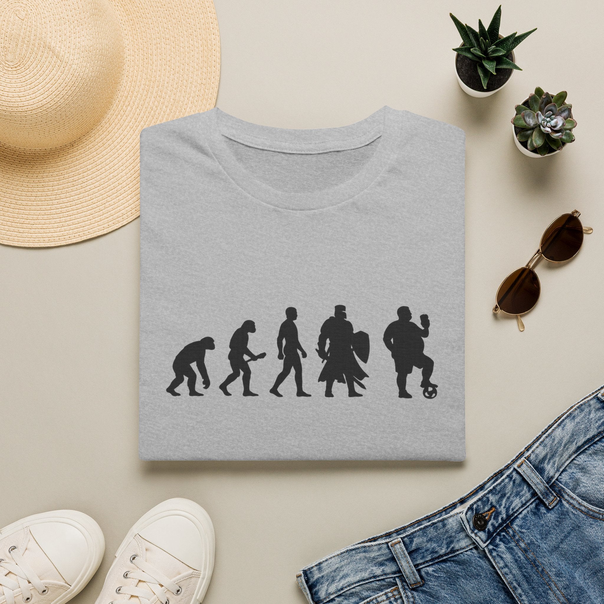 T-Shirt — Evolution to British Bloke Silhouette