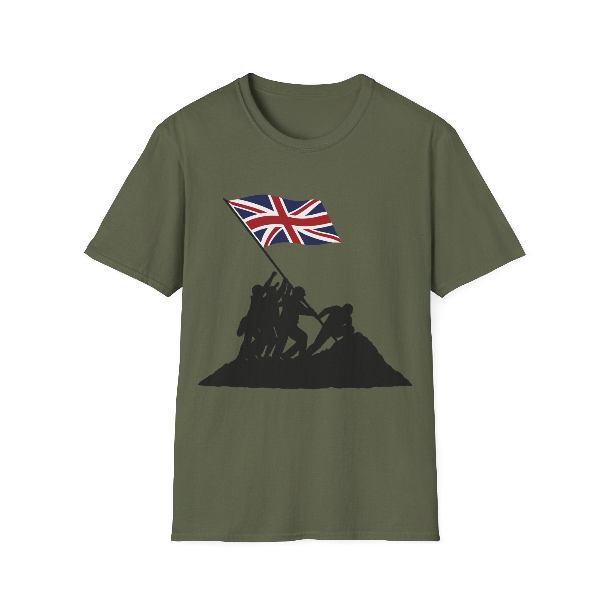 Raising Our Colours T-Shirt (no slogan) — British Flag Patriotic Tee