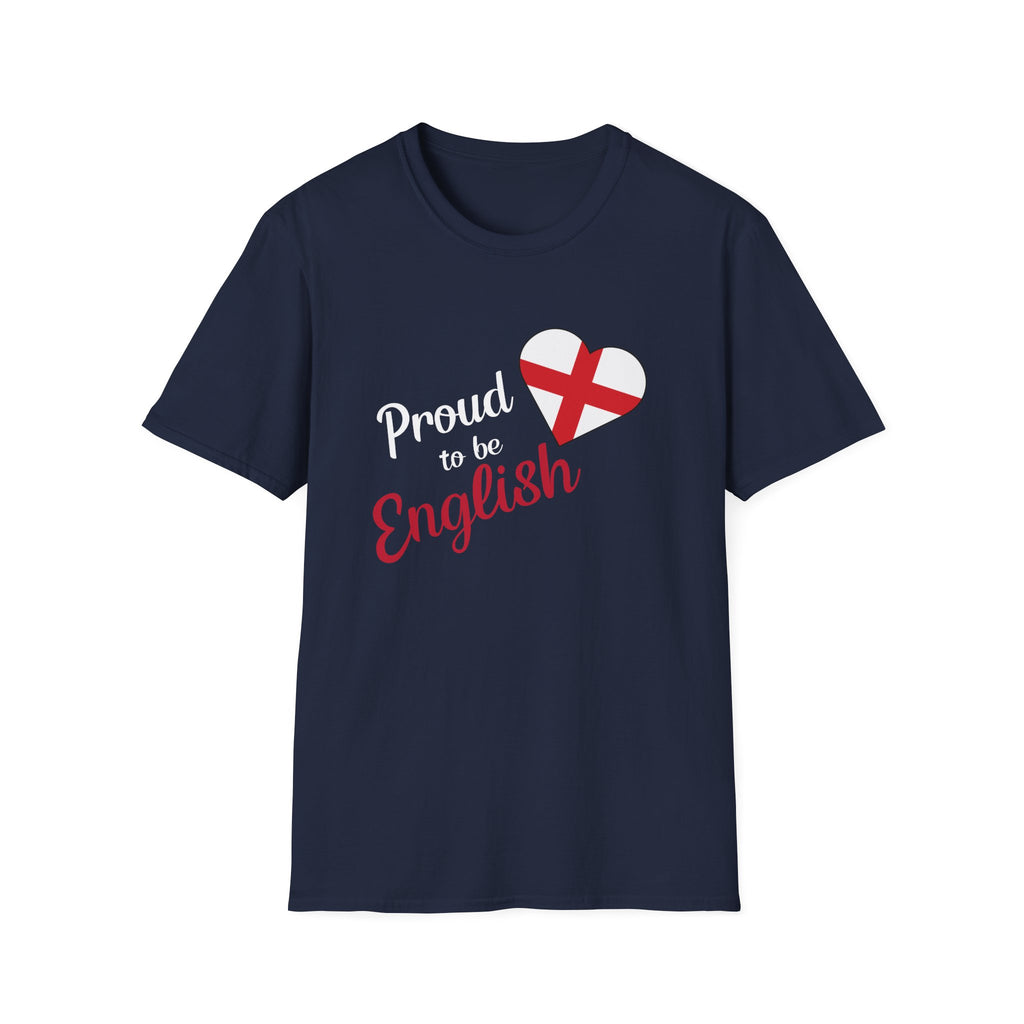 Proud to be English T-Shirt — Heart Flag England Tee