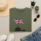 Raising Our Colours T-Shirt (no slogan) — British Flag Patriotic Tee - Our Colours
