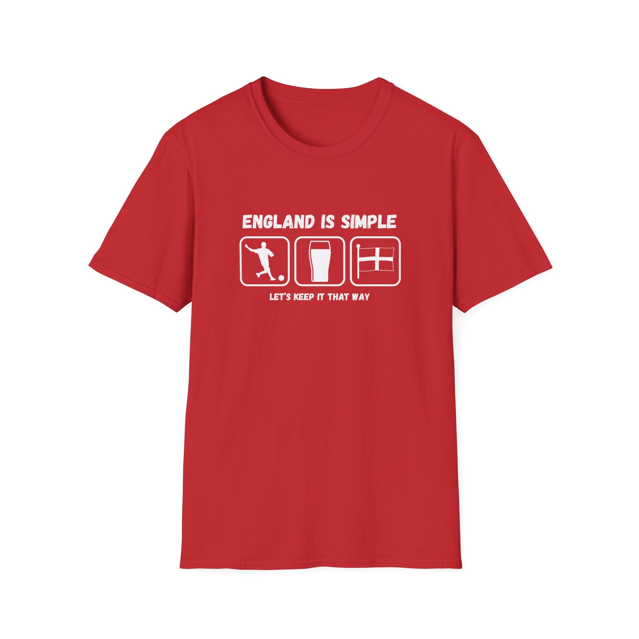 England Is Simple T-Shirt — Football, Pint & Flag Tee (Let’s Keep It That Way)