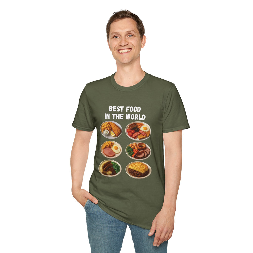 "Best food in the world" — British Humour T-Shirt
