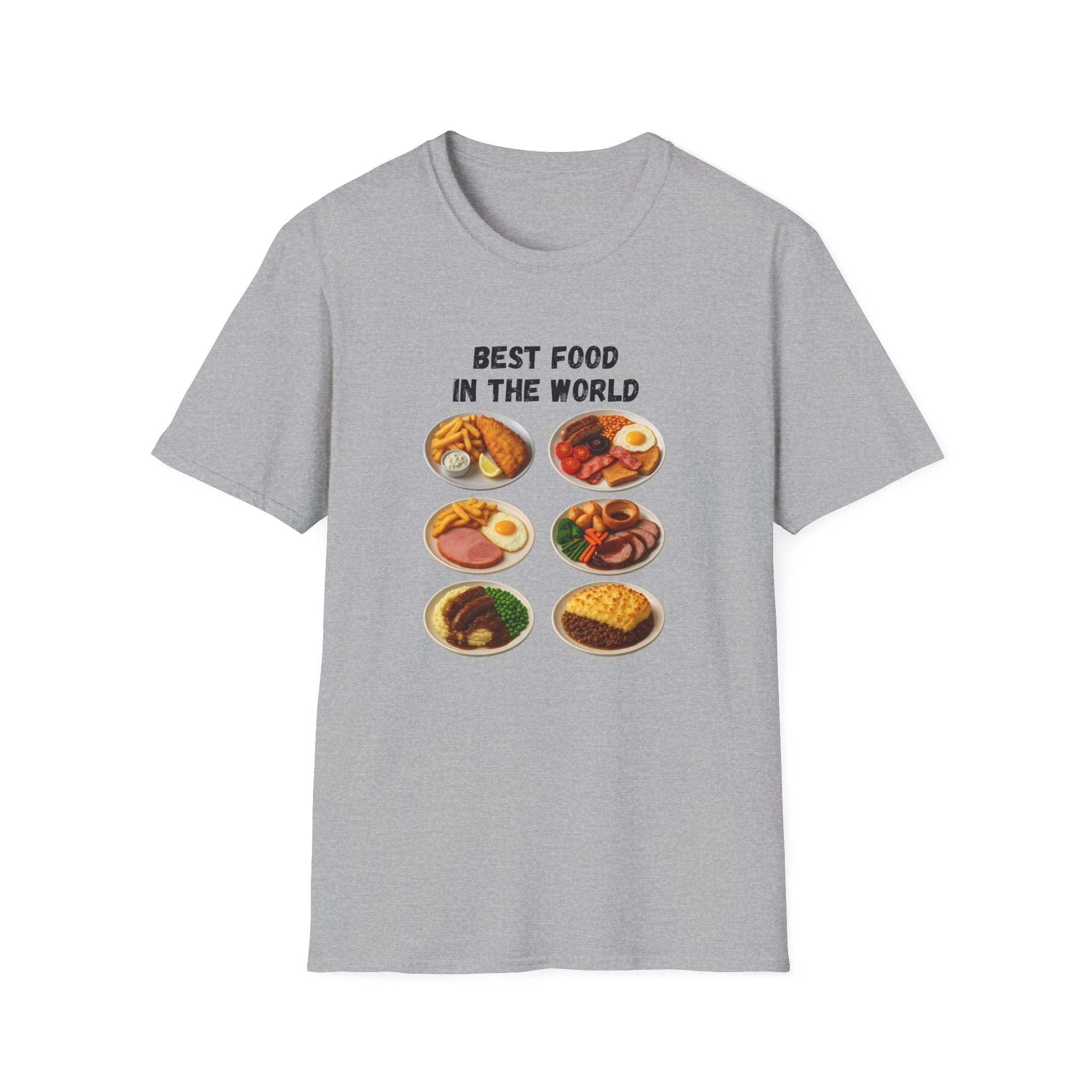 "Best food in the world" — British Humour T-Shirt