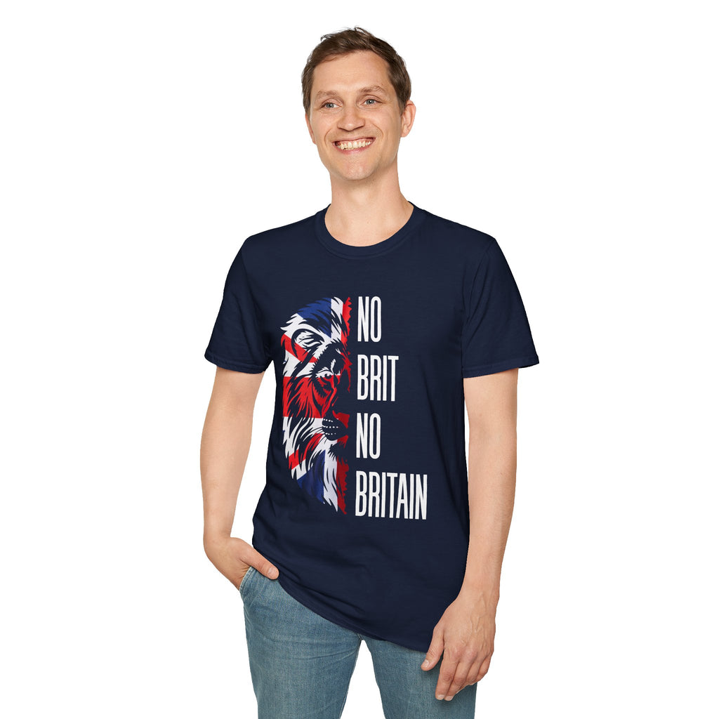"No Brit No Britain" Patriotic Lion Graphic