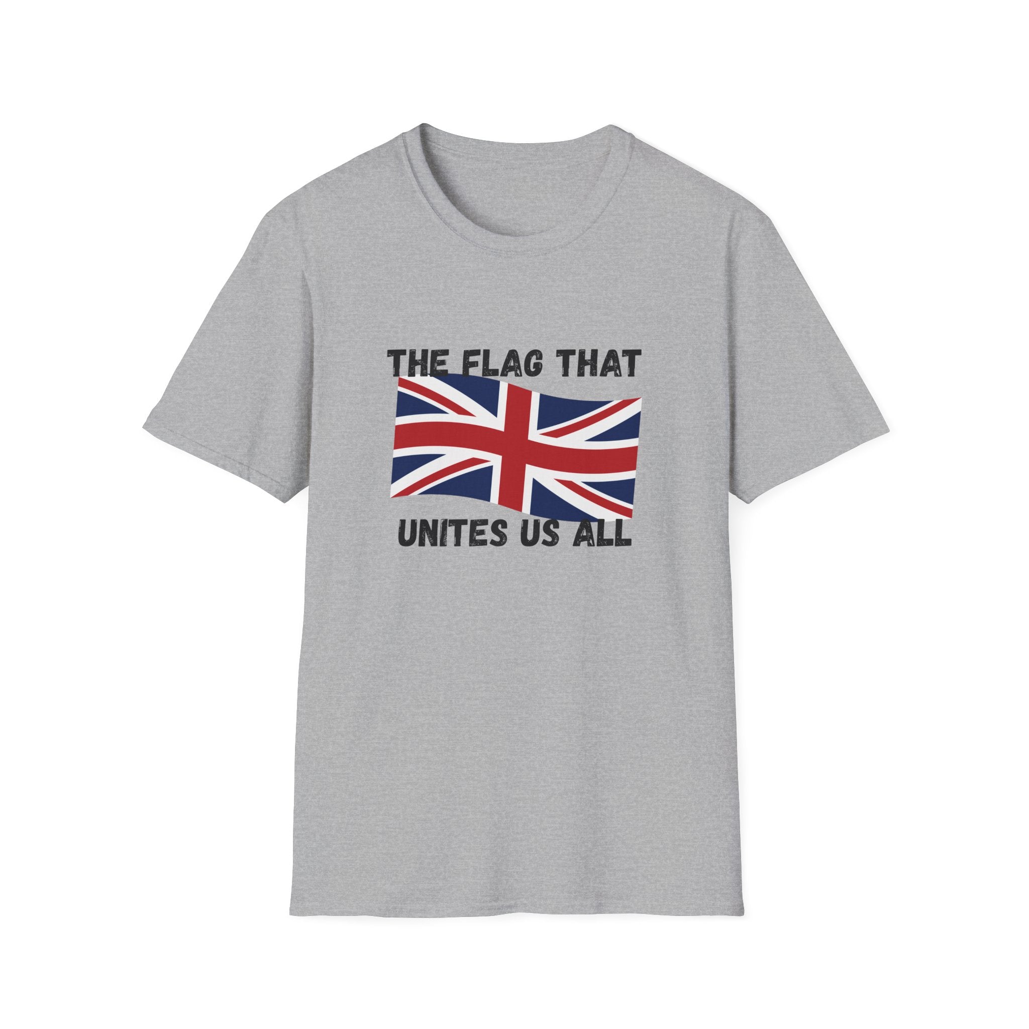 Union Jack T-Shirt — "The Flag That Unites Us All" British Patriotic Tee
