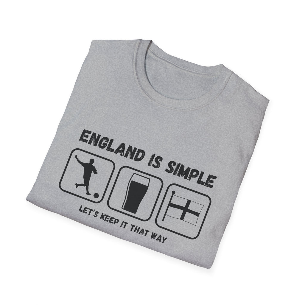 England Is Simple T-Shirt — Football, Pint & Flag Tee (Let’s Keep It That Way)