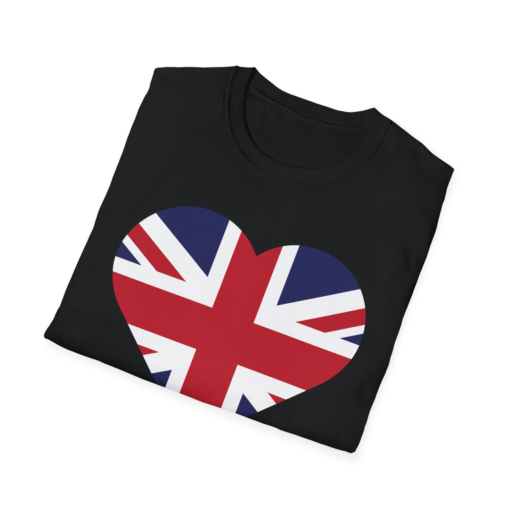 British Heart Flag T-Shirt — Union Jack Heart Patriotic Tee