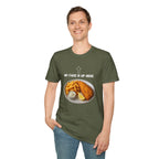 Fish & Chips "My face is up here" British Humour T-Shirt - Our Colours