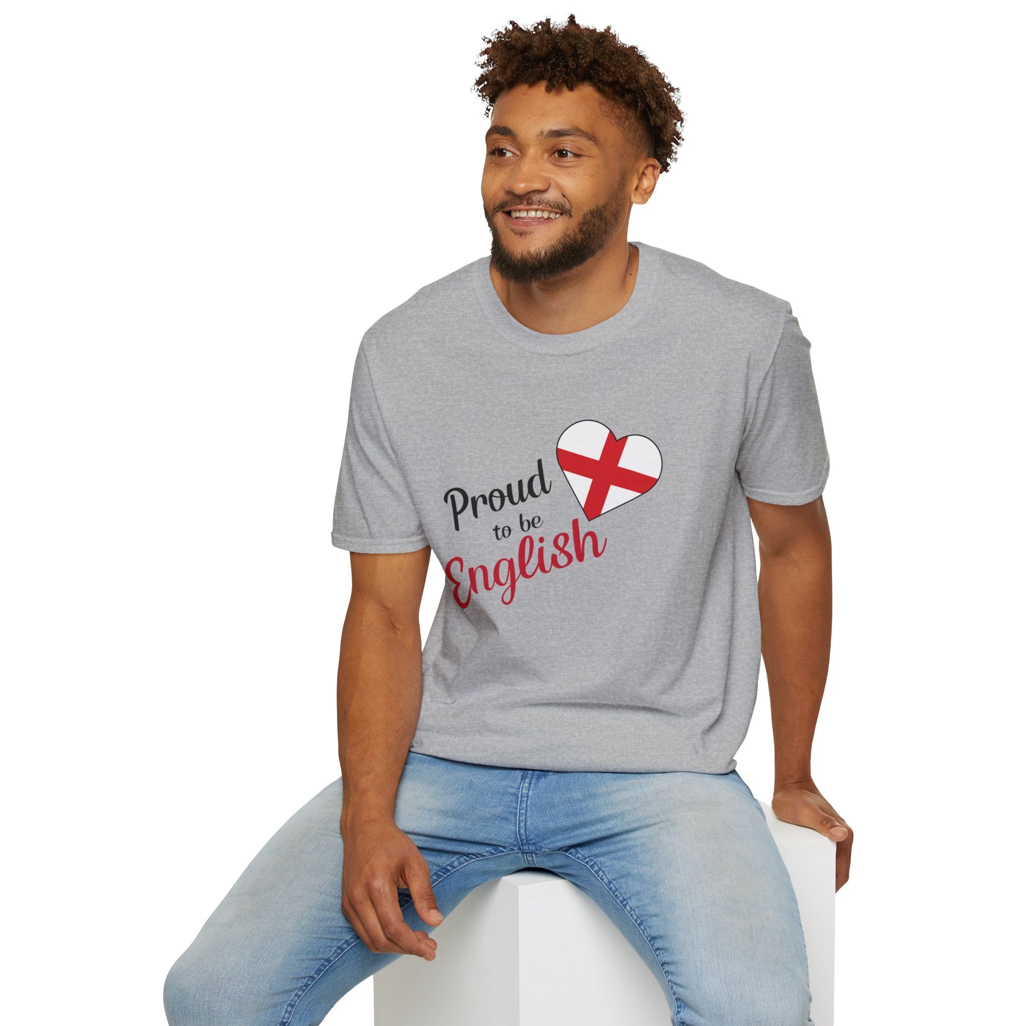 Proud to be English T-Shirt — Heart Flag England Tee
