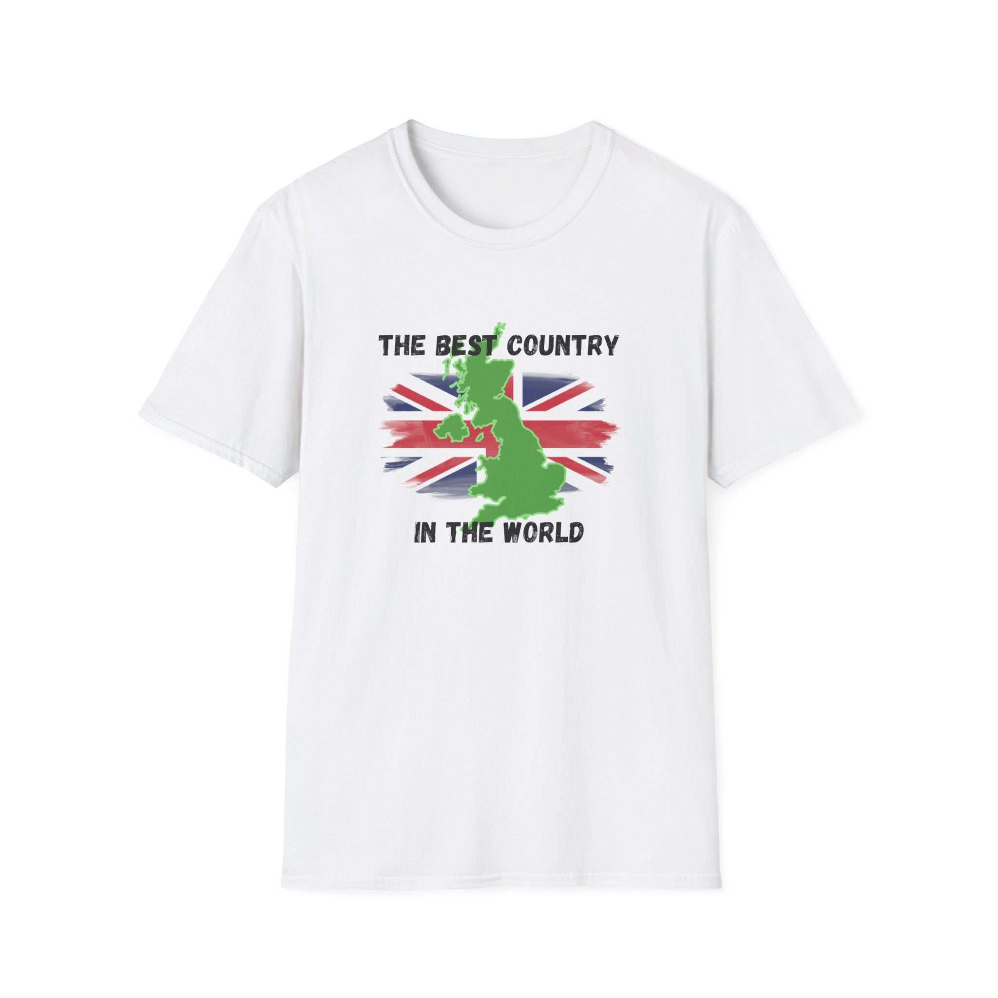 British Patriot T-Shirt — “The Best Country in the World” Union Jack Map