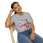 T-Shirt — 'No Pain No Britain' British Flag Bulldog Graphic