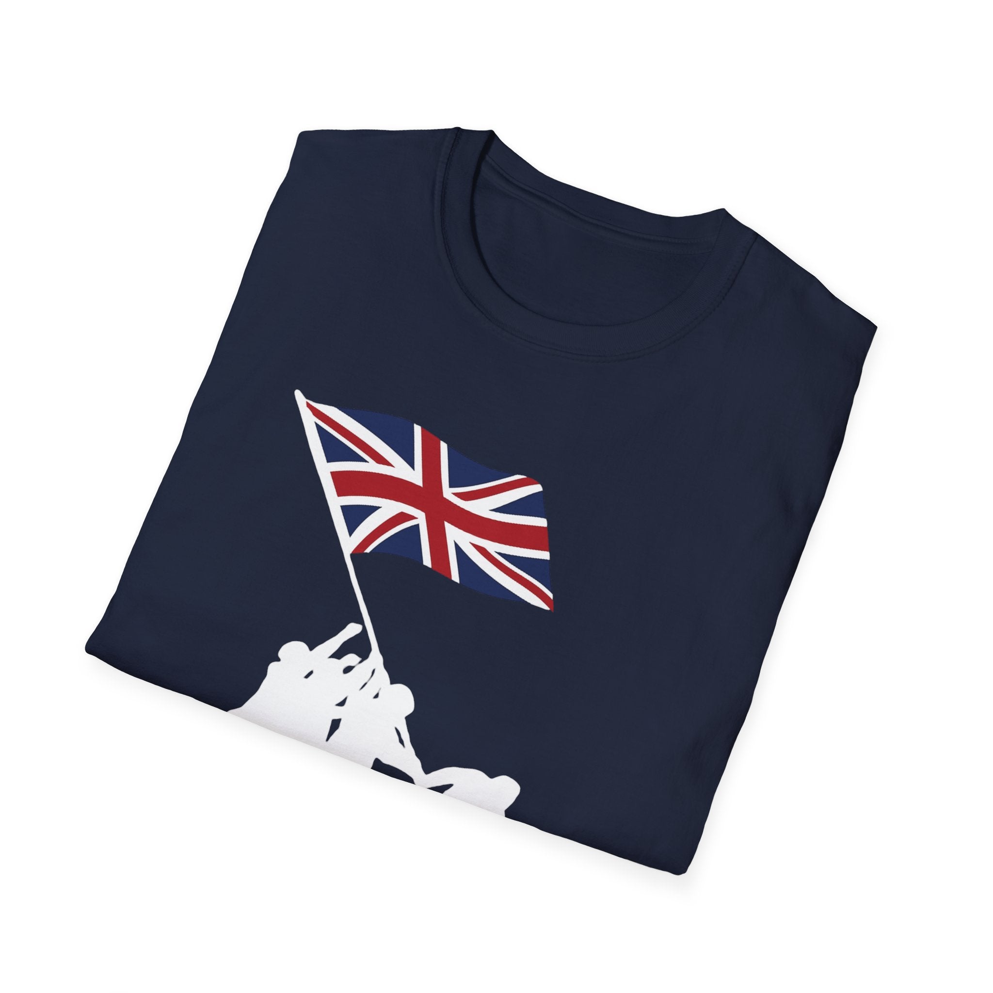 Raising Our Colours T-Shirt (no slogan) — British Flag Patriotic Tee