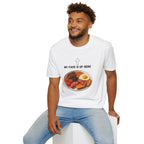 My Face Is Up Here Full English Breakfast T-Shirt - Our Colours