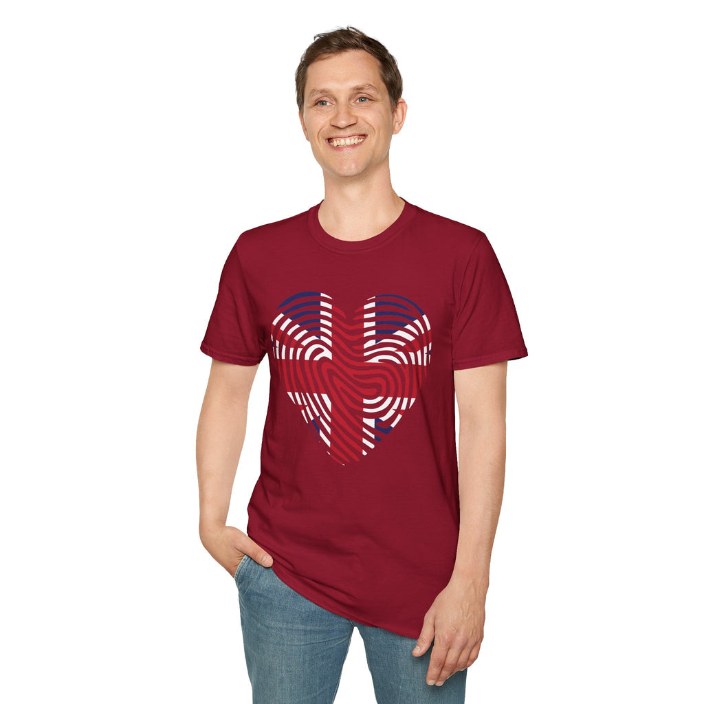 Union Jack Heart Fingerprint T-Shirt — British Patriot Tee