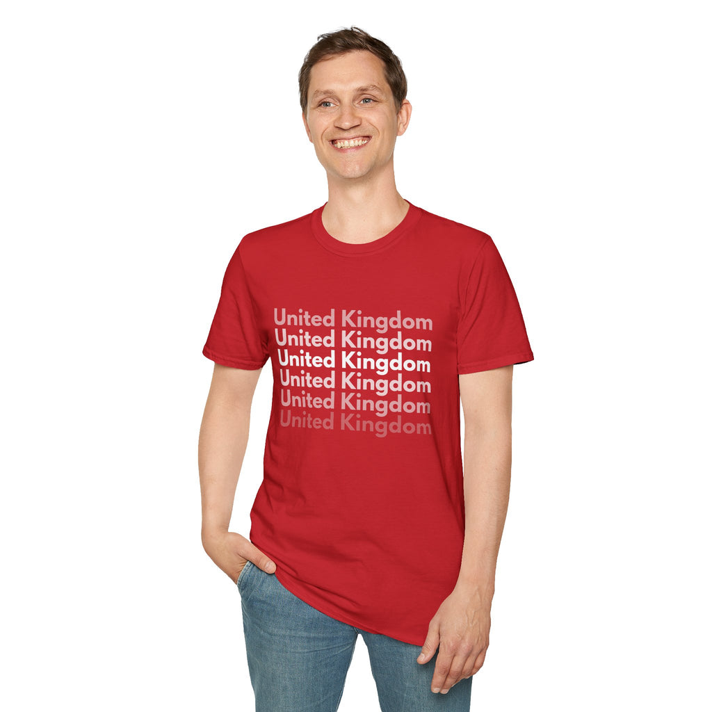 United Kingdom Repeat Text T-Shirt