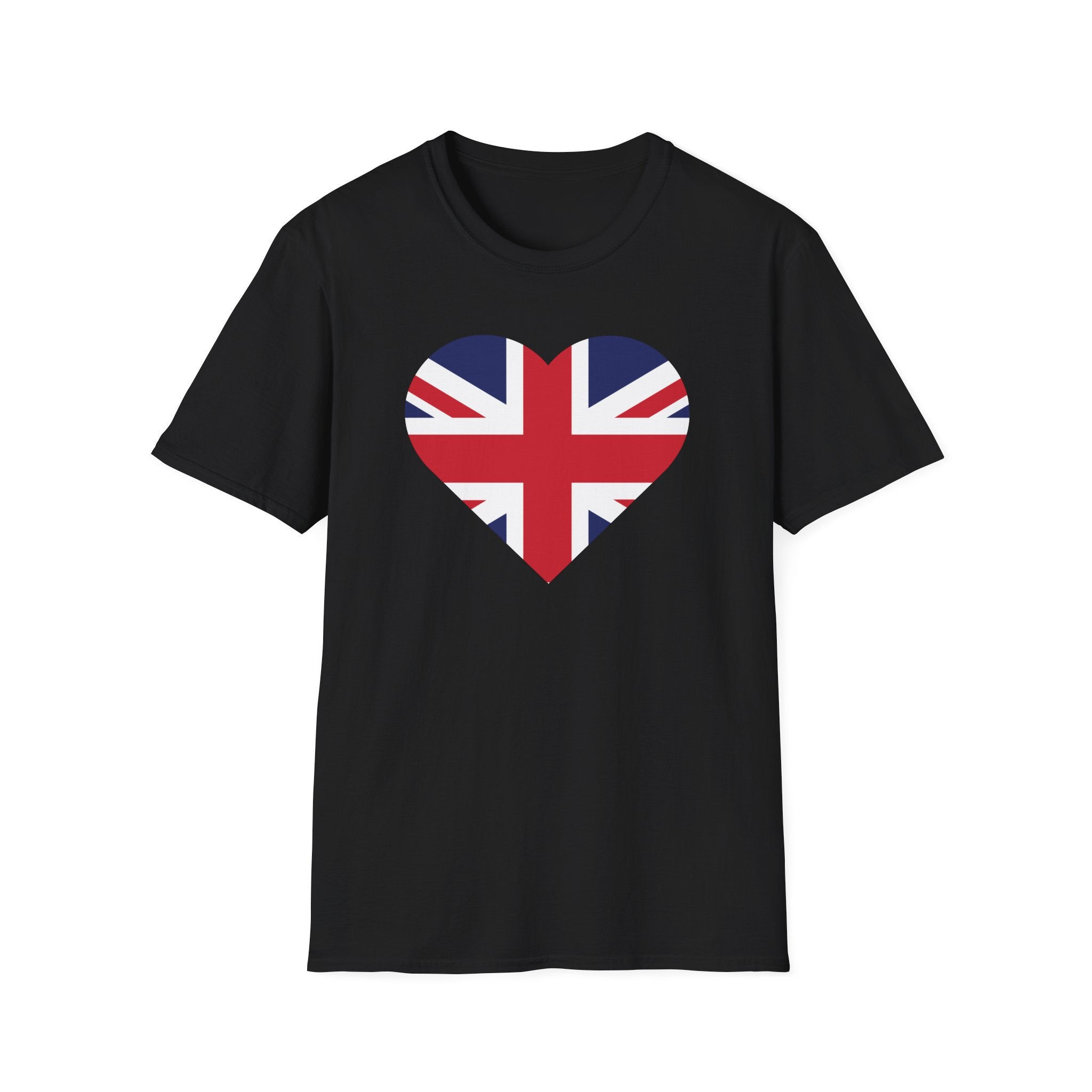 British Heart Flag T-Shirt — Union Jack Heart Patriotic Tee