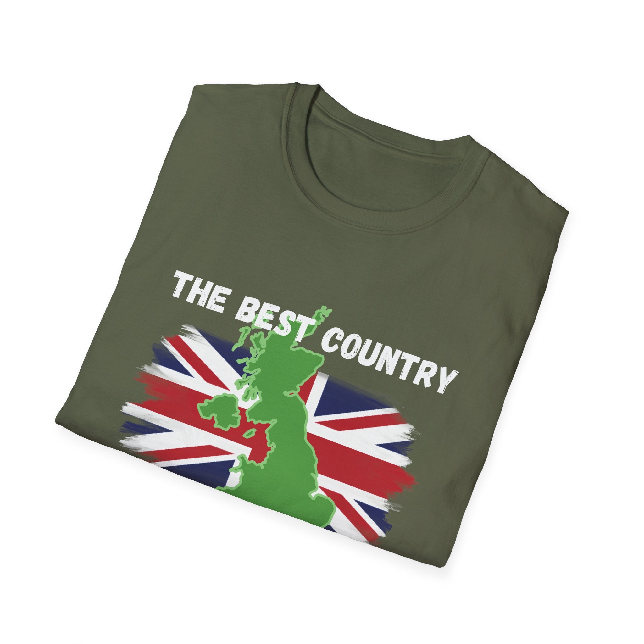 British Patriot T-Shirt — “The Best Country in the World” Union Jack Map
