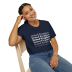 United Kingdom Repeat Text T-Shirt