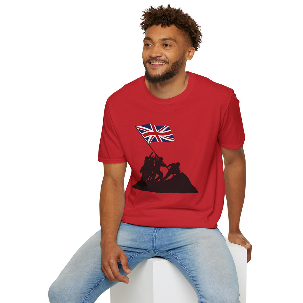 Raising Our Colours T-Shirt (no slogan) — British Flag Patriotic Tee - Our Colours