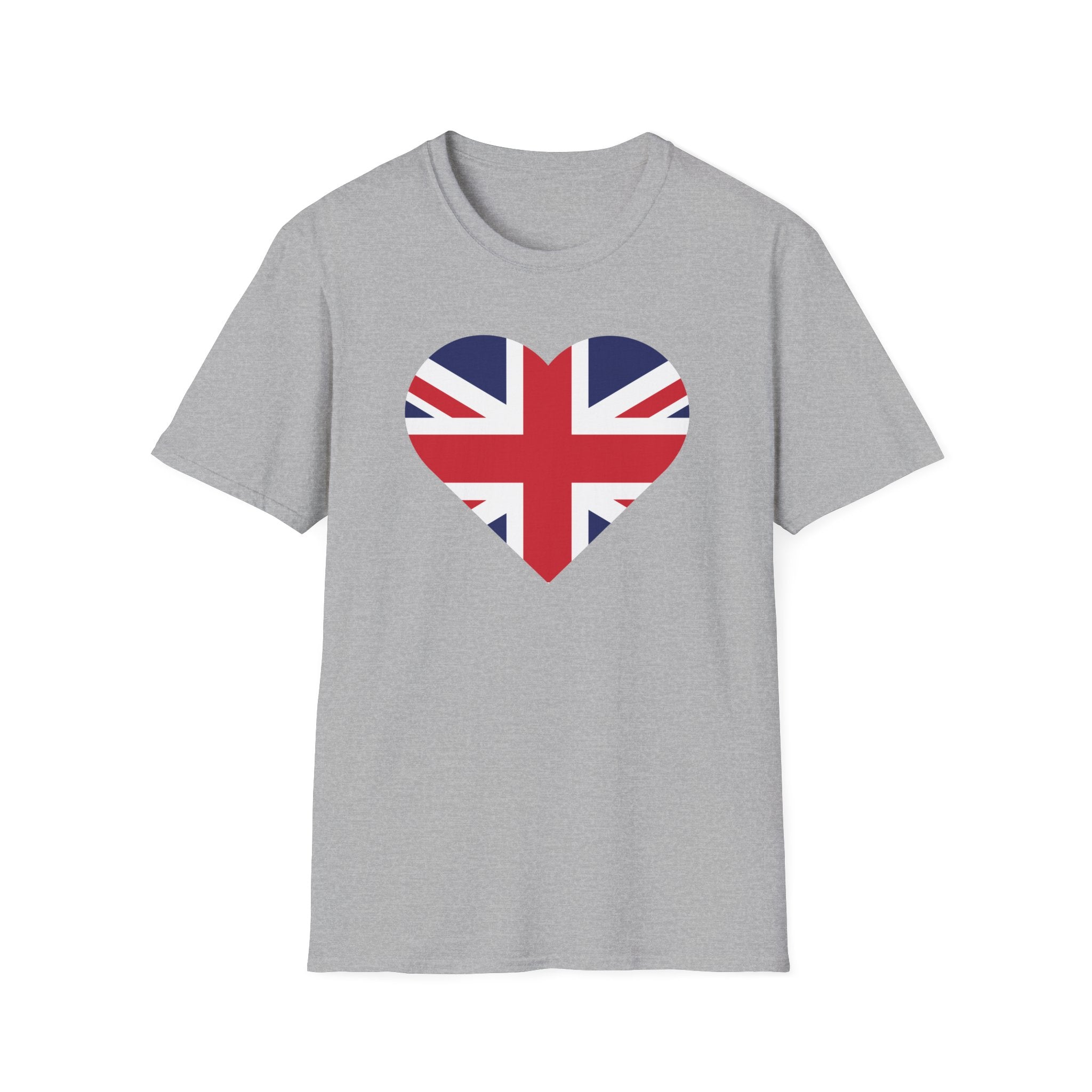 British Heart Flag T-Shirt — Union Jack Heart Patriotic Tee