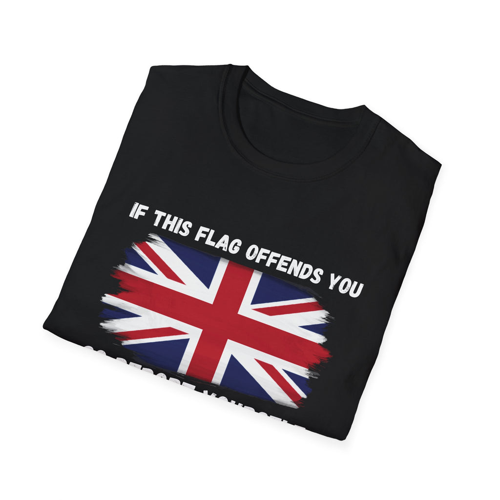 Union Jack Political T-Shirt — "If This Flag Offends You, Go Deport Yourself"